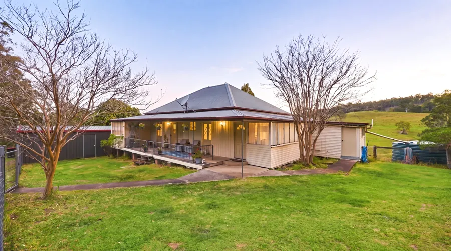 Front verandah and garden at the homestead