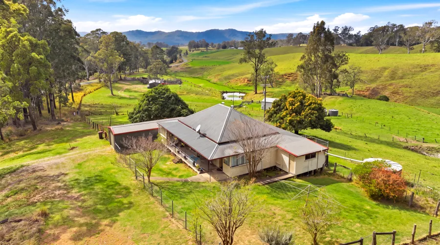 The country home and surrounding paddocks