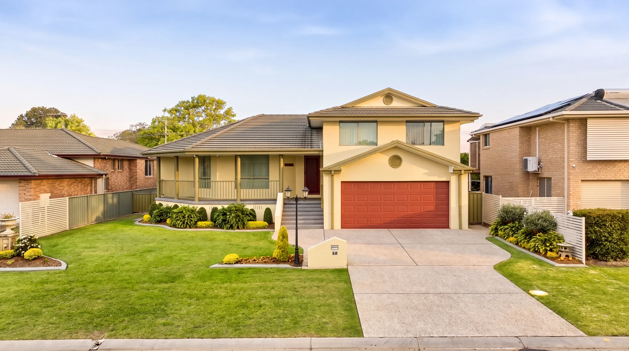 The two-storey home and double garage at 57 Riverdale Court